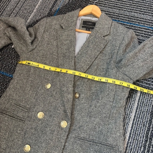 J Crew 8T Bristol Blazer Gold Buttons Moon Quality British Cloth Wool - Picture 10 of 14